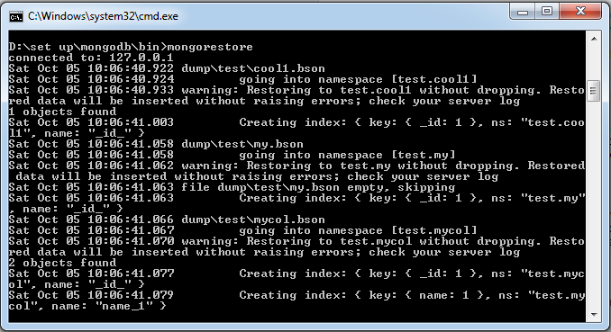 MongoDB数据恢复